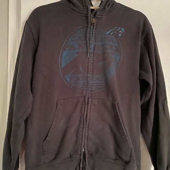 Vintage look Carolina Panthers Zip up Hoodie S/M - Picture 2 of 3